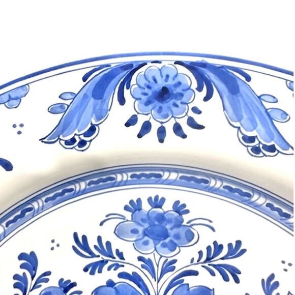 Royal Delft Porcelain 13.75" Vintage CT Handpainted Charger Plate-Extremely Rare - Picture 4 of 10
